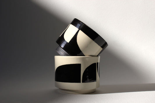 *Seconds* Black Design Cup Duo