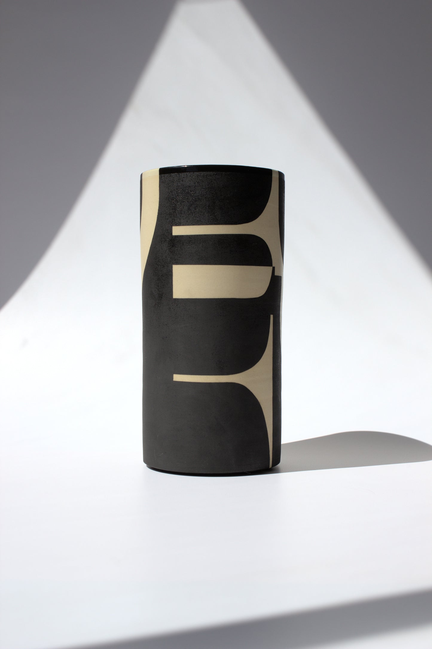 Black Design Vase - Medium
