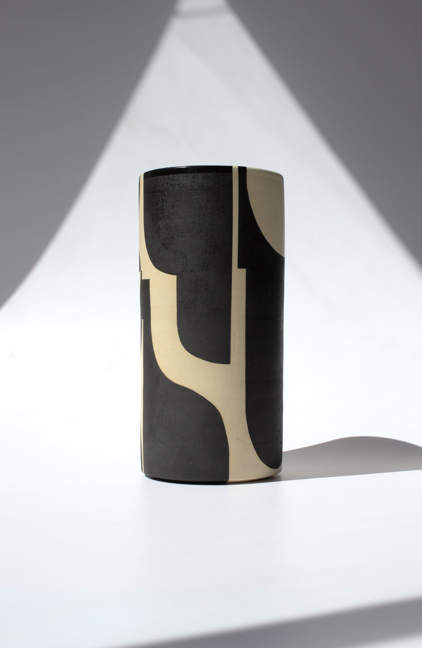 Black Design Vase - Medium