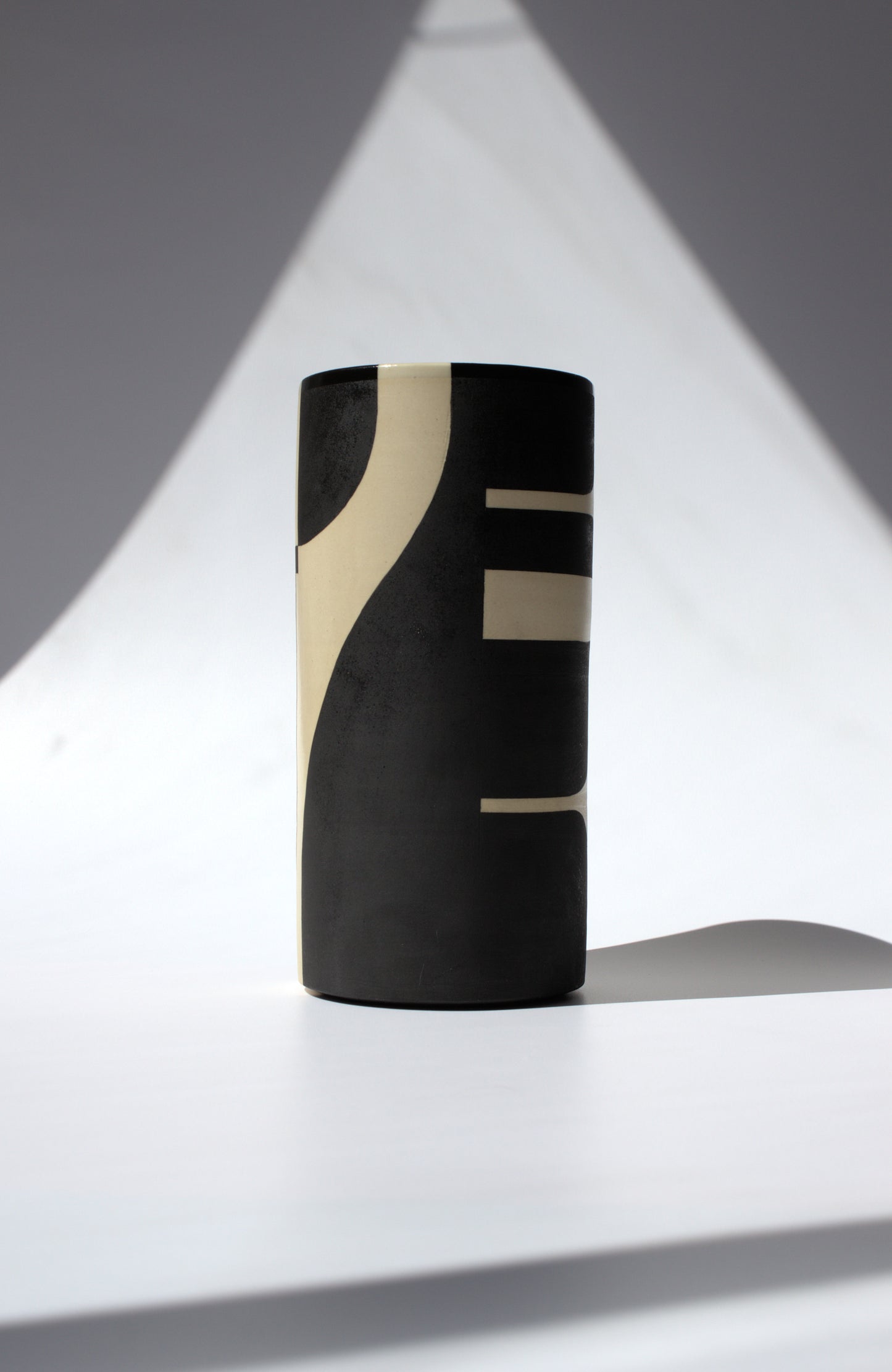 Black Design Vase - Medium